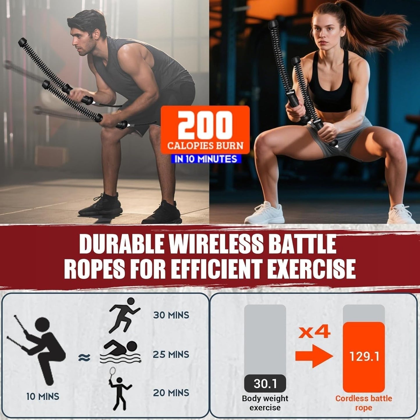 Merco™ Ropeless Battle Ropes